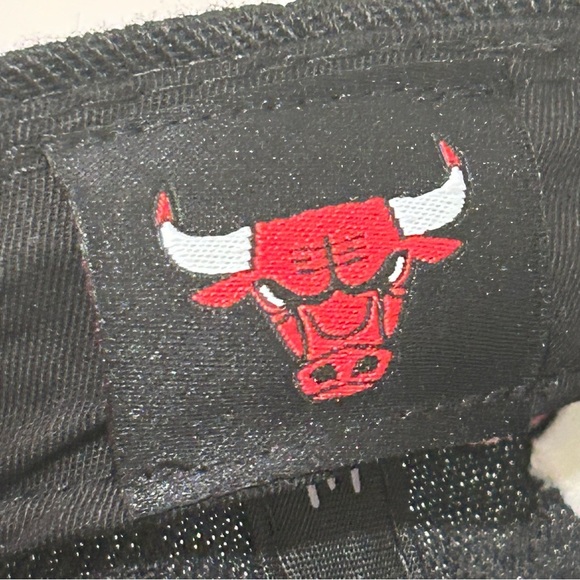 Chicago Bulls Ultra Game NBA Official Black Flat Bill Snap-Back Cap Hat - Picture 8 of 10